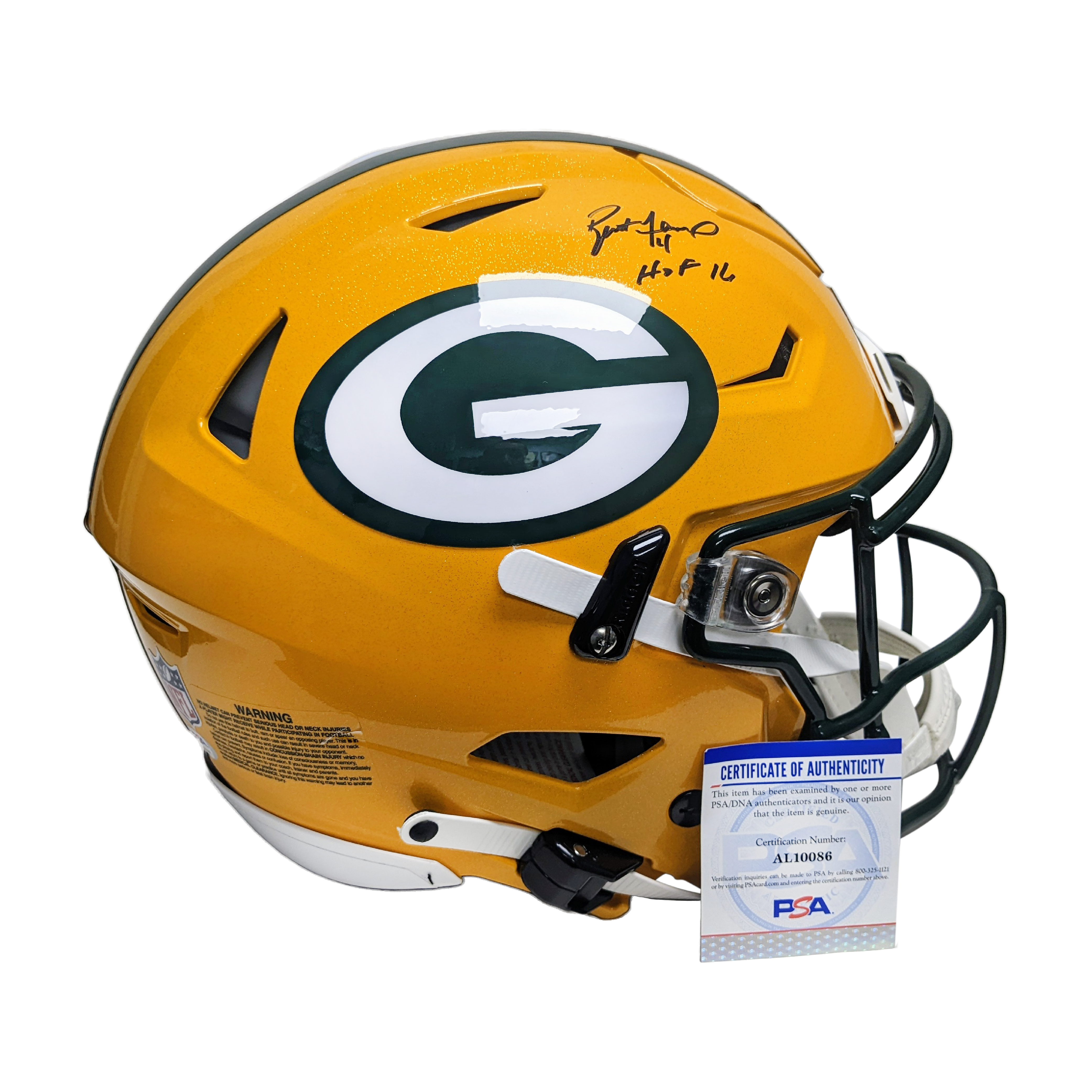 Brett Favre Autographed Hand Signed Hall of Fame Full Size