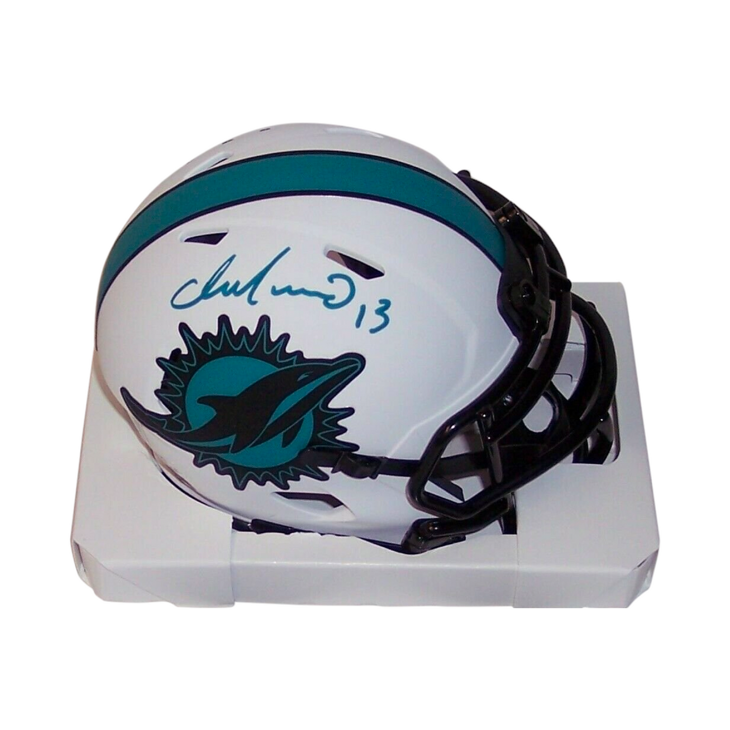 DAN MARINO SIGNED RIDDELL MIAMI DOLPHINS LUNAR SPEED MINI HELMET BECKETT