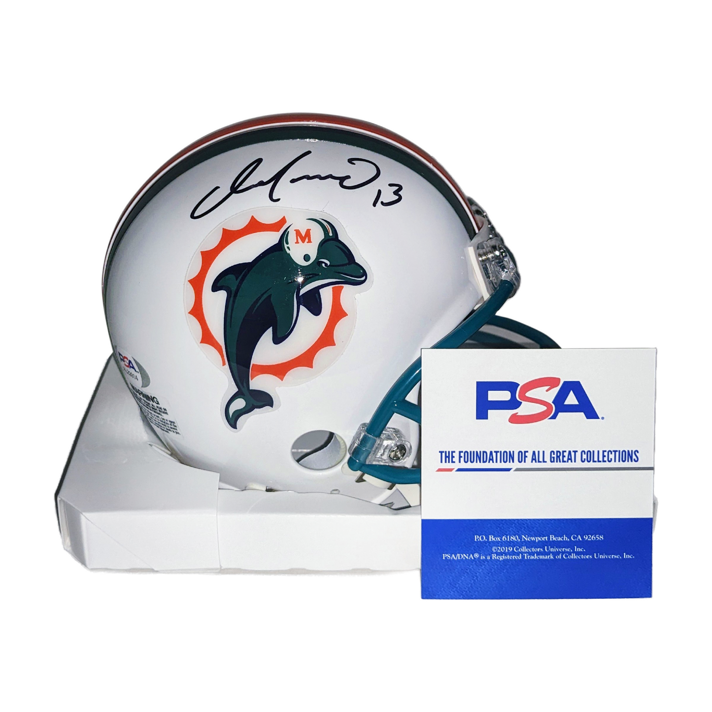 Dan Marino Autographed Hand Signed Miami Dolphins VSR4 Throwback 97-12 Mini Football Helmet - PSA/DNA
