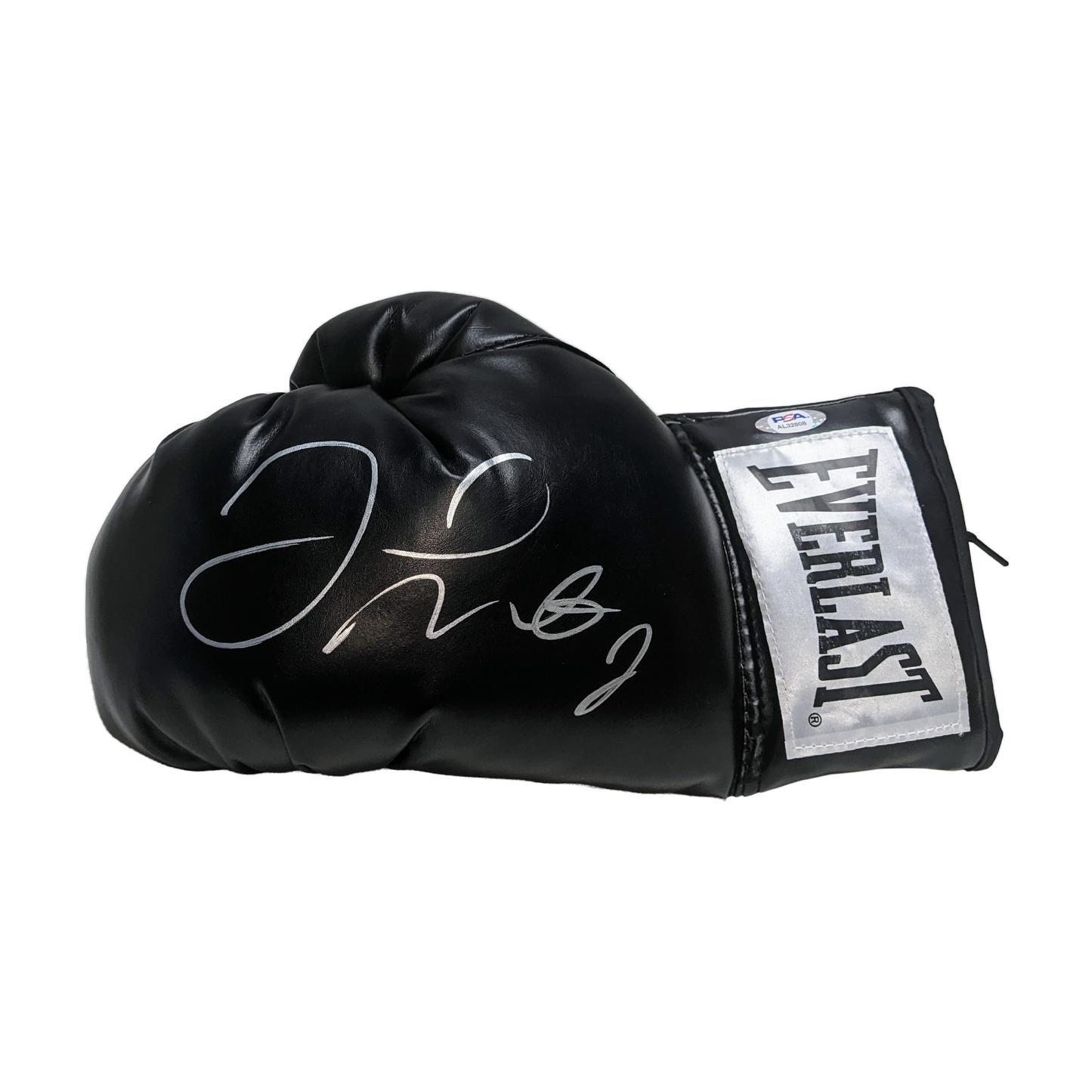 Floyd Mayweather Autographed Hand Signed Everlast Black Vinyl Boxing Glove (Left Hand) - PSA Authentication