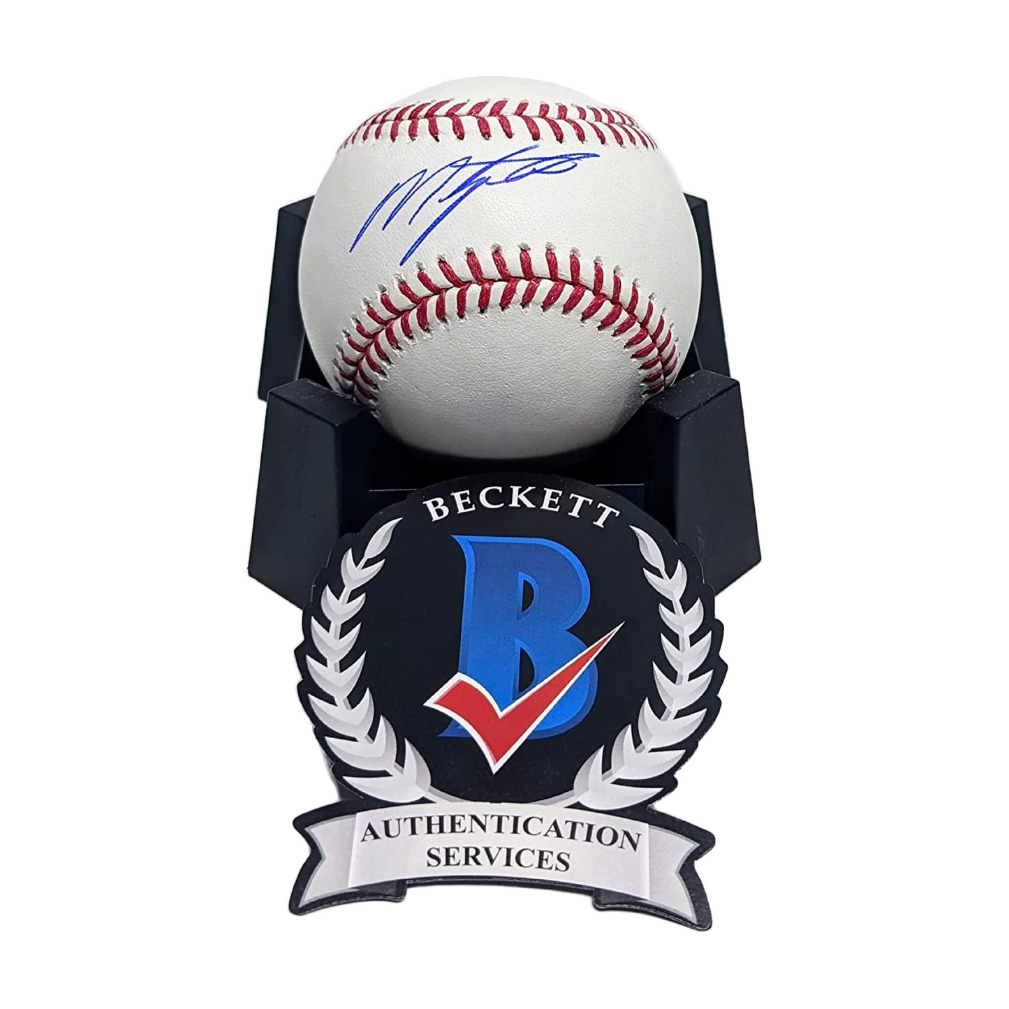 Miguel Tejada Autographed Official MLB Baseball. BAS Authentication.