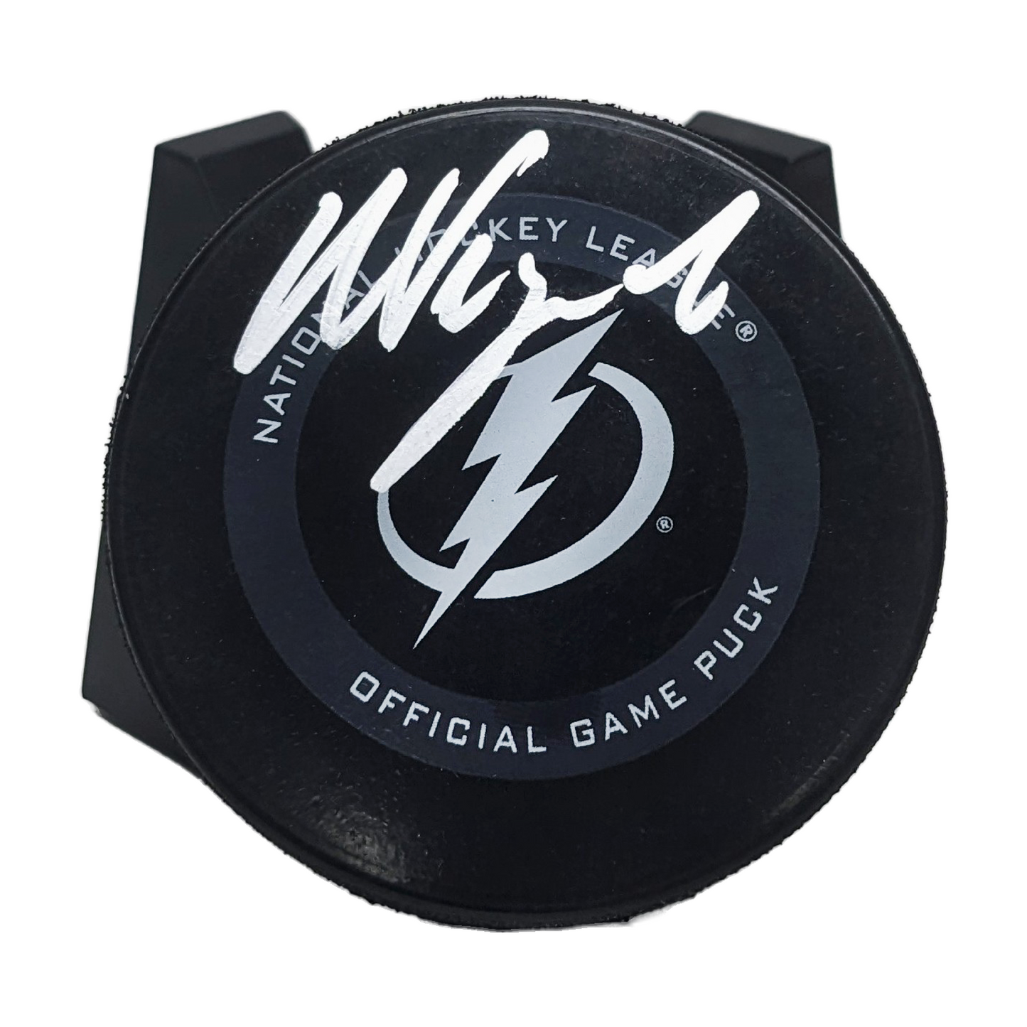 Nikita Kucherov Autographed Official Game Puck Hockey Puck. Fanatics Authentication.