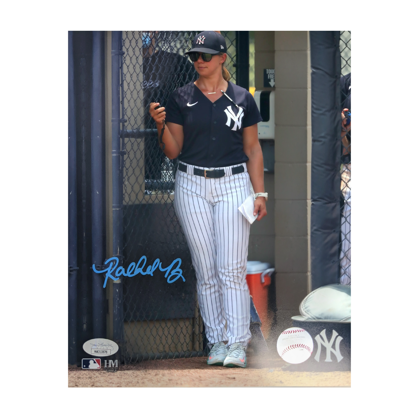 Rachel Balkovec New York Yankees Autographed 8x10 - JSA Authentication