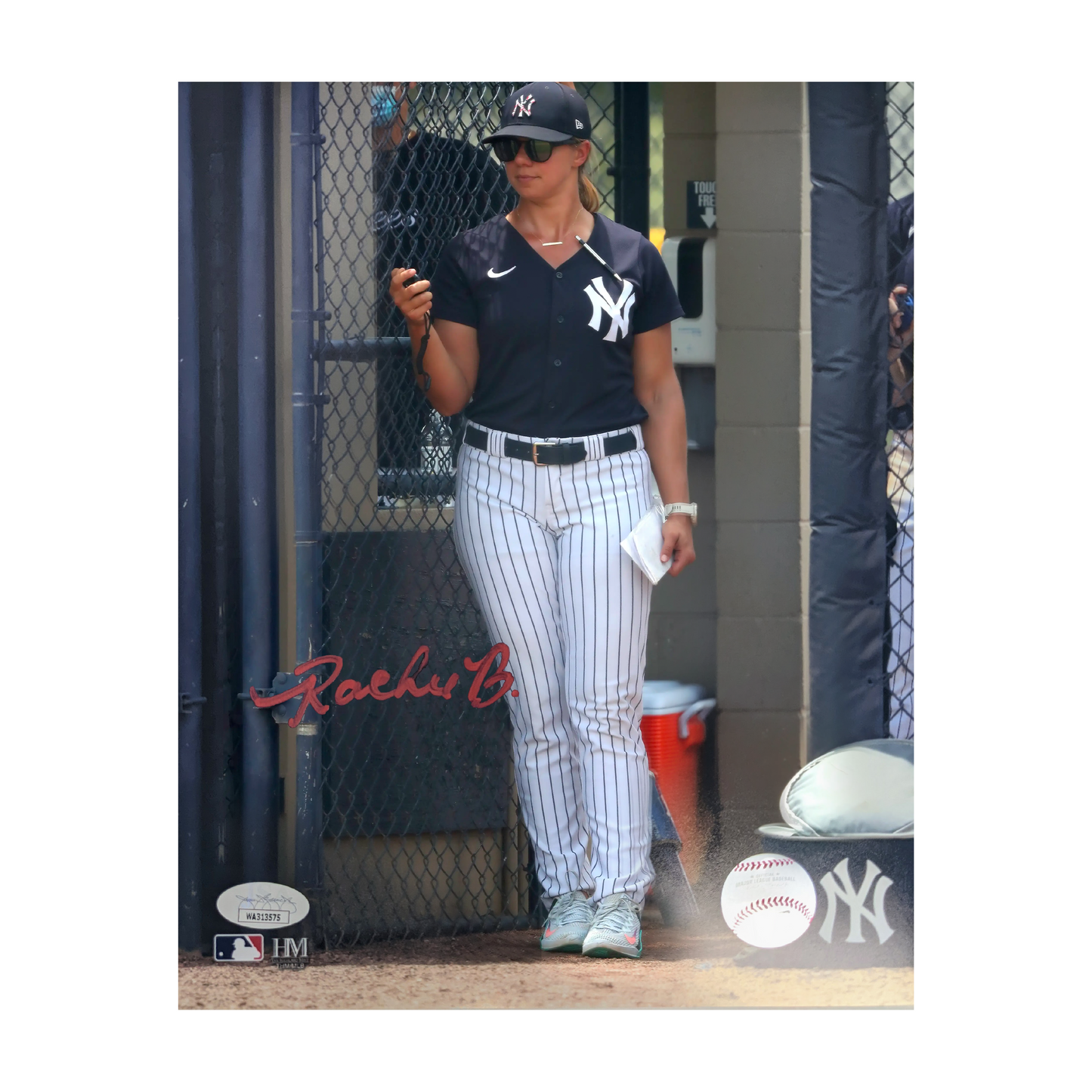 Rachel Balkovec New York Yankees Autographed 8x10 - JSA Authentication