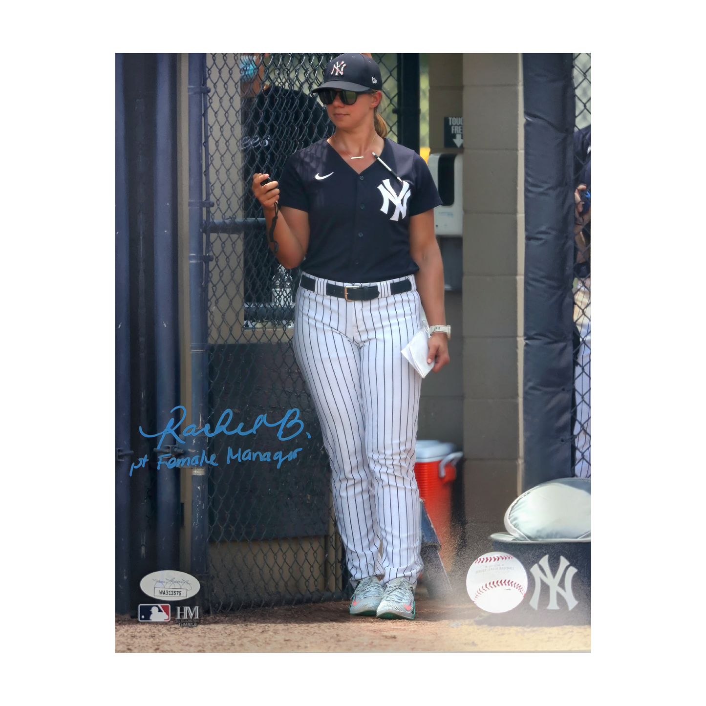 Rachel Balkovec New York Yankees Autographed 8x10 - JSA Authentication