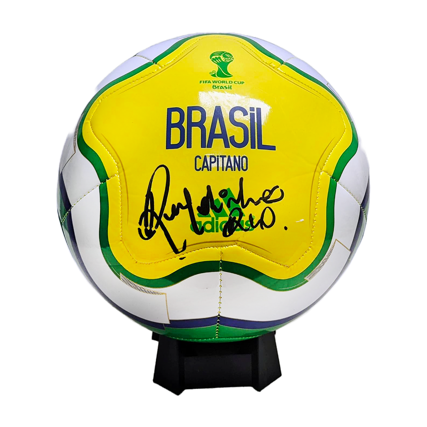 Ronaldinho Autographed Hand Signed Brazil Soccer Ball - Fanatics Authentication