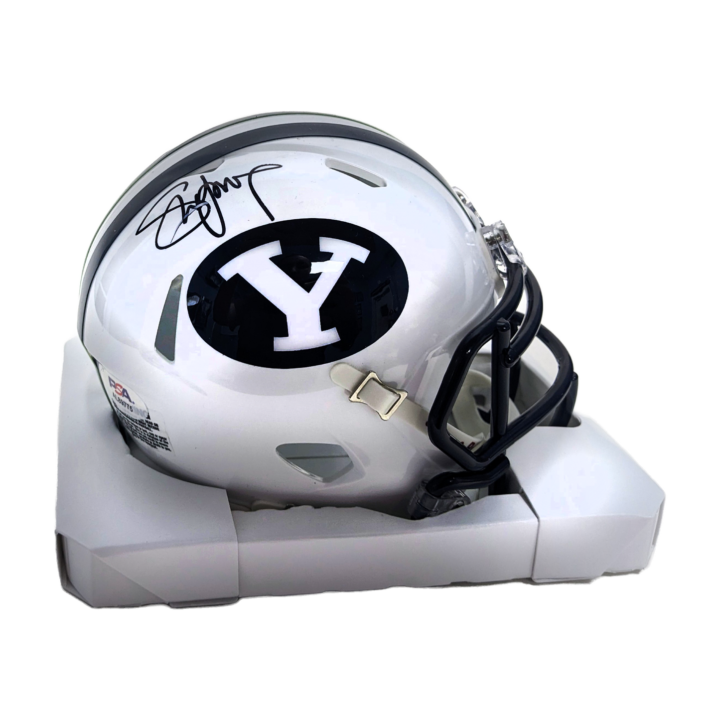 Steve Young Autographed Hand Signed Riddell BYU Mini Football Helmet - PSA Authentication