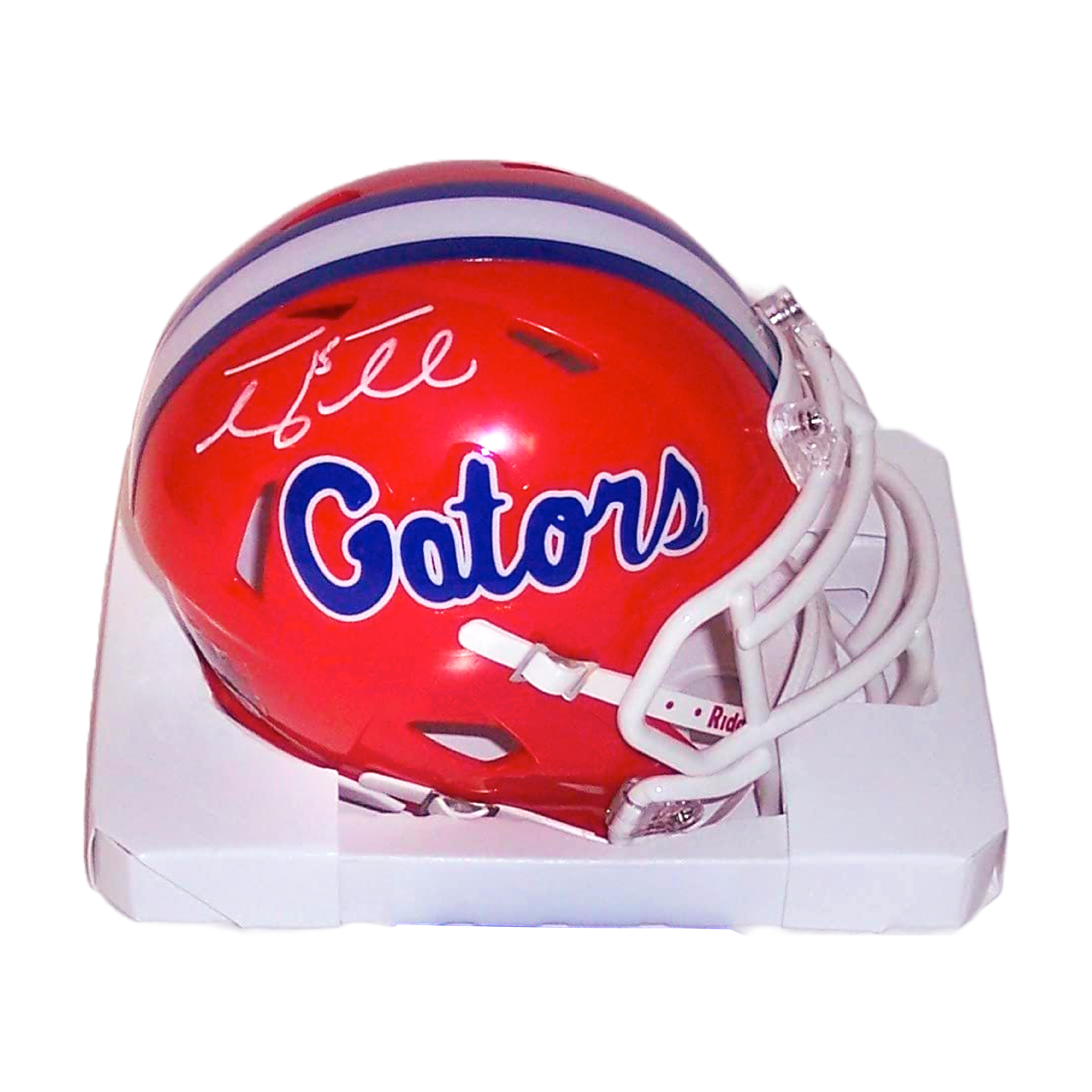 Tim Tebow Autographed Hand Signed Florida Gators White Speed Full Size  Authentic Football Helmet - with 07 Heisman Inscriptions - PSA/DNA