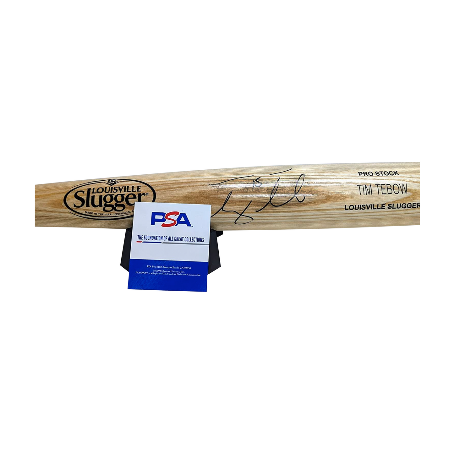 Tim Tebow Autographed Hand Signed Natural Louisville Slugger Pro Stock Wood Baseball Bat - PSA/DNA