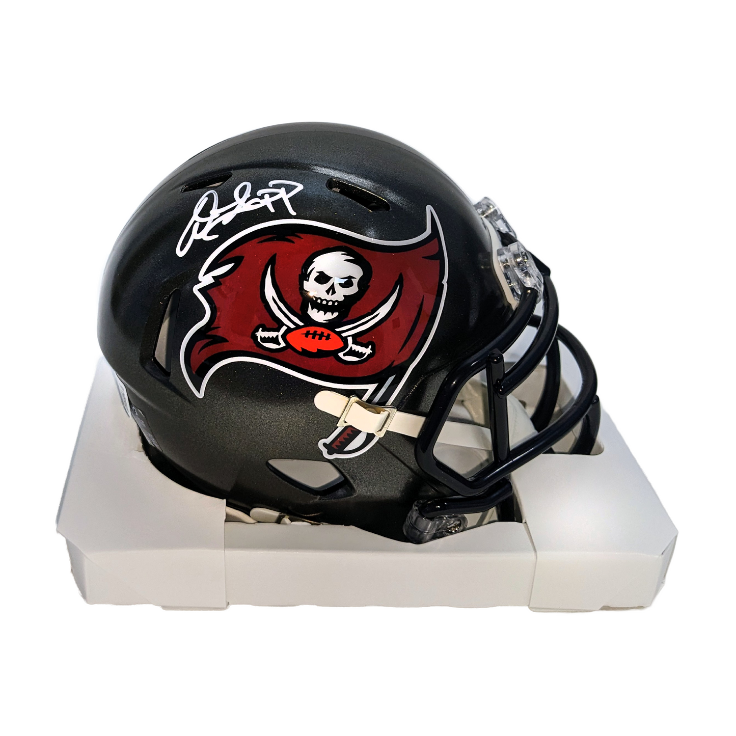 Warren Sapp Autographed Hand Signed Tampa Bay Buccaneers 97-13 Speed Mini Football Helmet - BAS Authentication