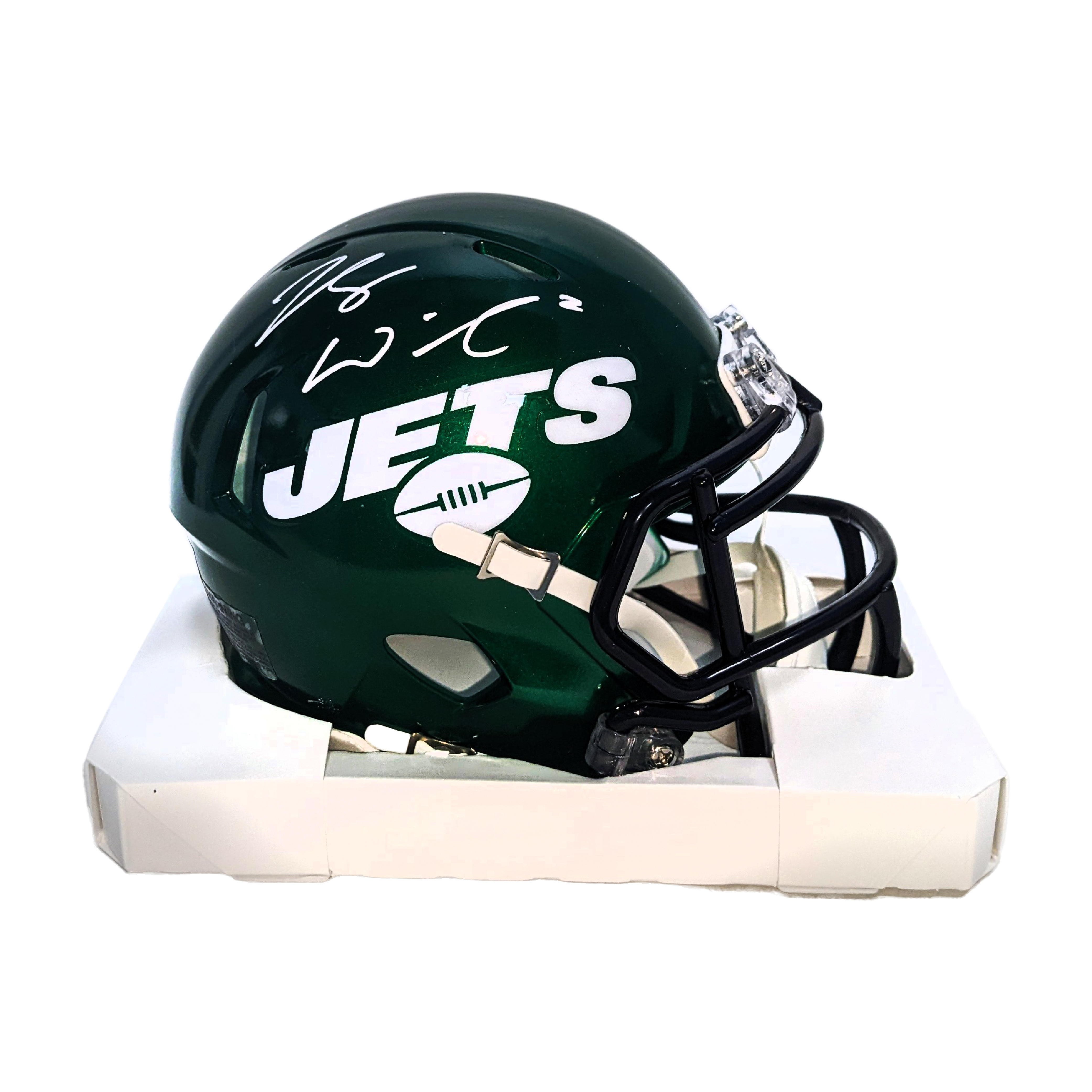 John Riggins Signed Jets Speed Mini Helmet (Beckett)