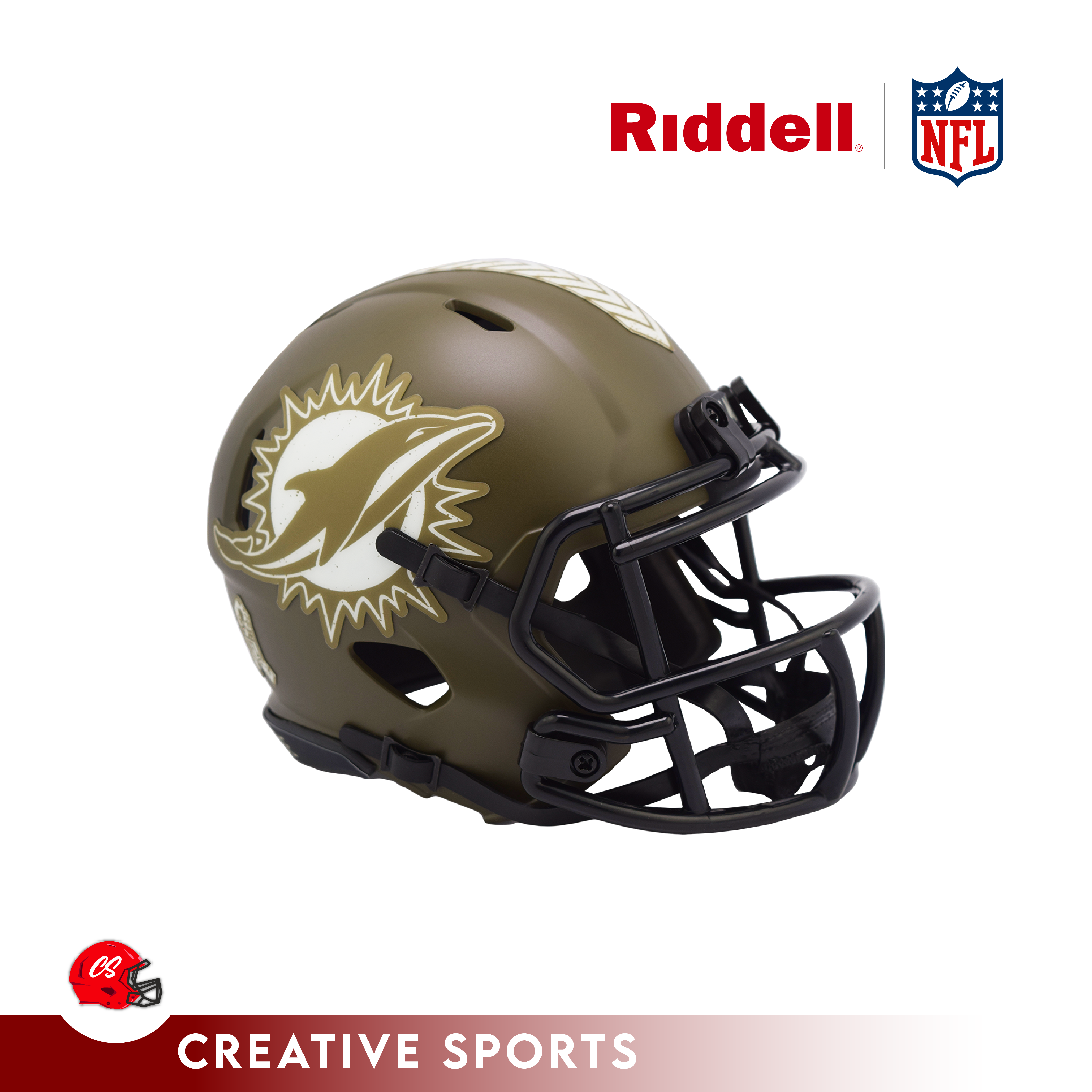 Miami Dolphins Salute to Service Speed Mini Helmet – Creative Sports