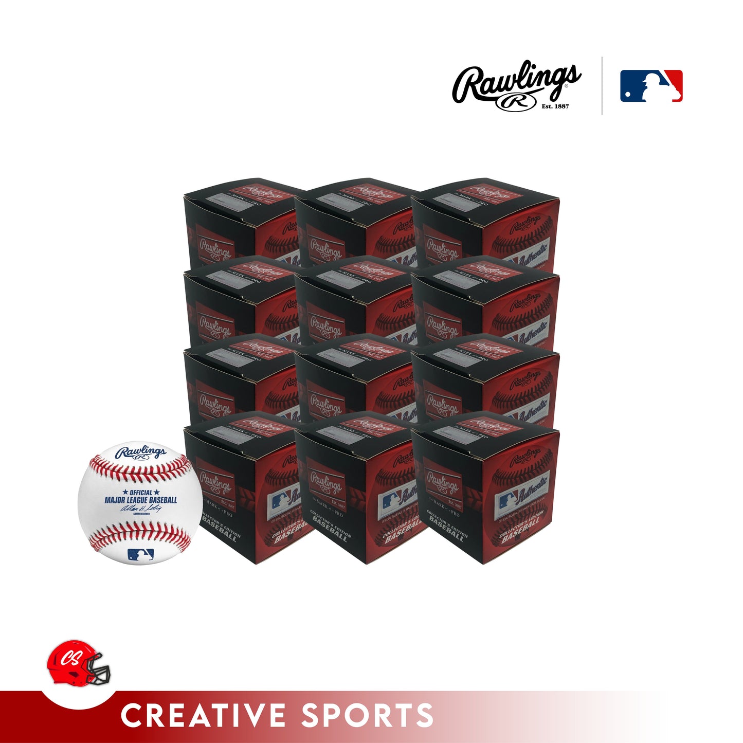 ROMLB Rawlings Official MLB Leather Game Baseball Robert Manfred - 12