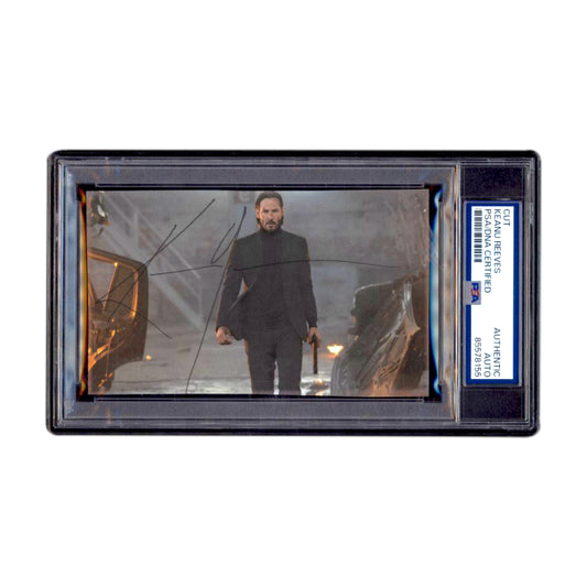 Keanu Reeves PSA/DNA Authentic Encapsulated Cut Signature - John Wick