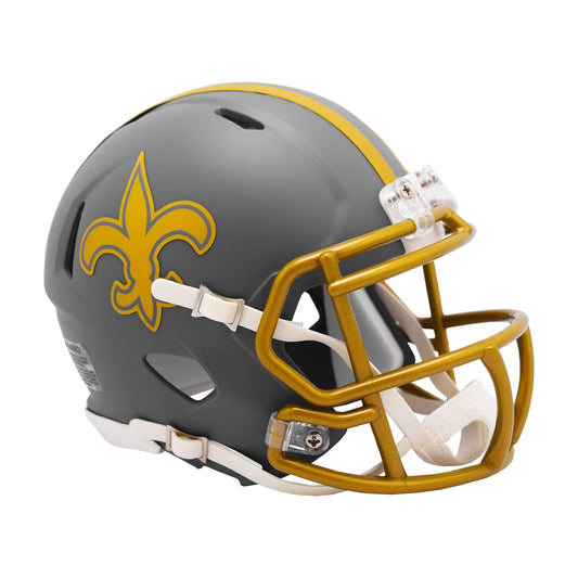New Orleans Saints SLATE Mini Football Helmet