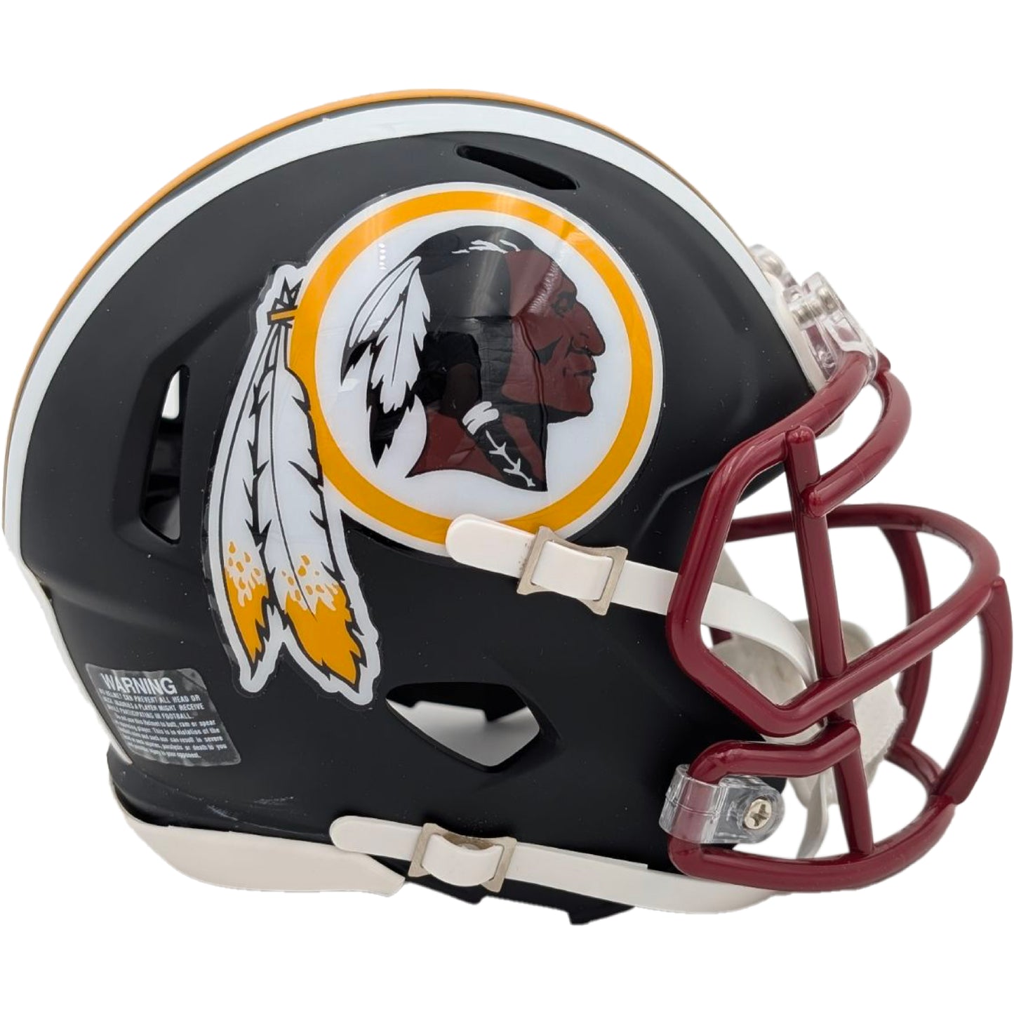 Washington Redskins Flat Black Collection Mini Football Helmet
