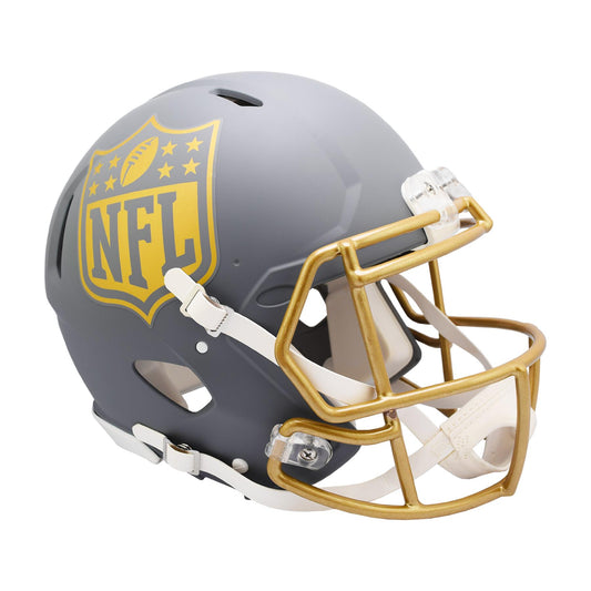 NFL Shield SLATE Full Size Authentic Football Helmet