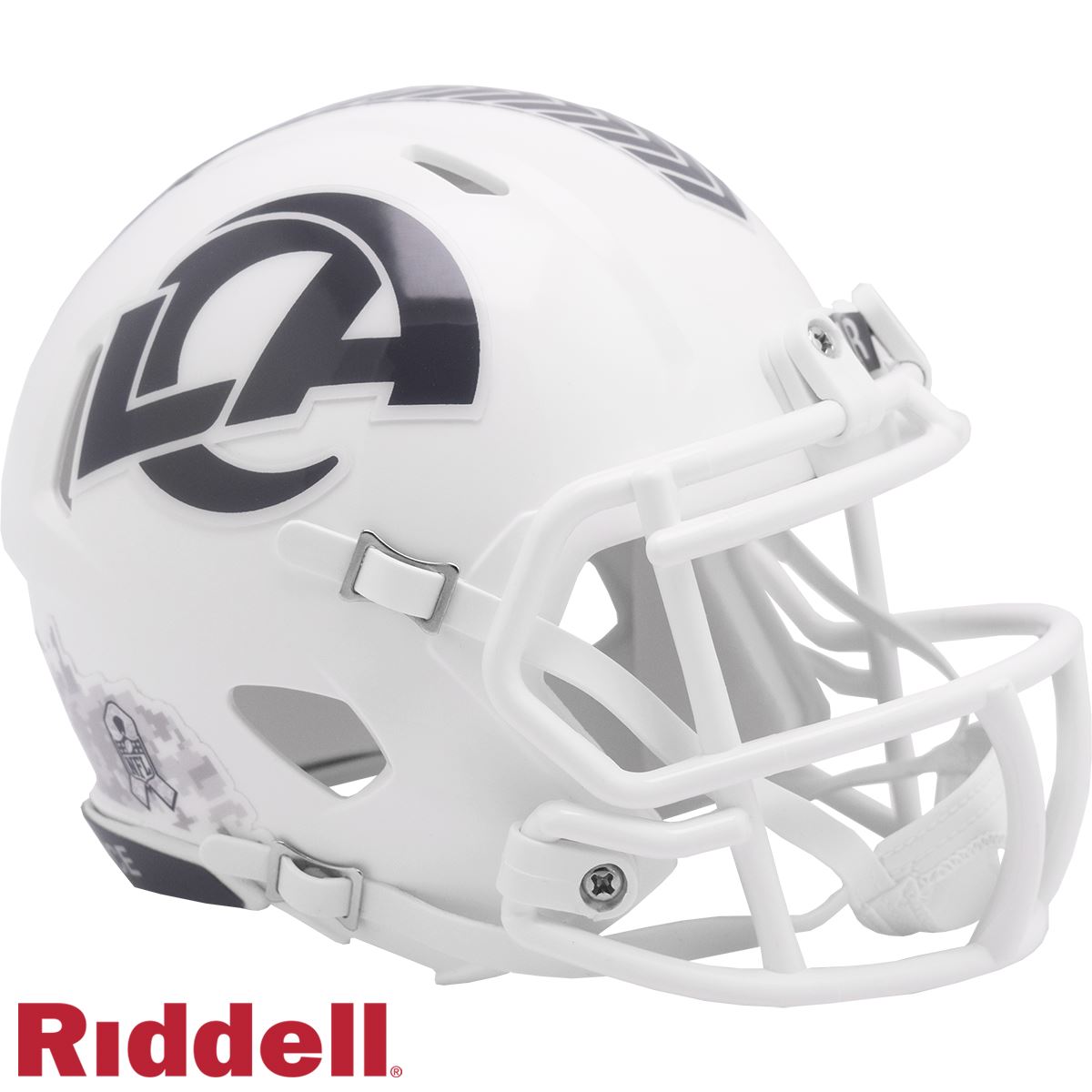 Los Angeles Rams 2024 Salute to Service Riddell Speed Mini Football Helmet