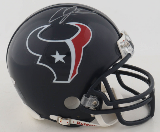 Andre Johnson Signed Texans VSR4 Mini Helmet - PSA