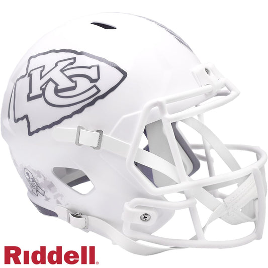 Kansas City Chiefs 2024 Salute to Service Riddell Speed Replica Football Helmet