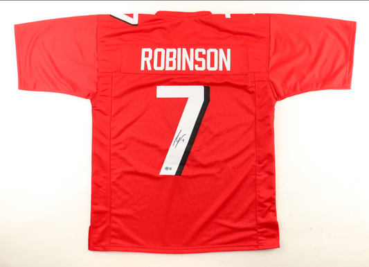 Bijan Robinson Signed Atlanta Falcons Custom Jersey - Beckett