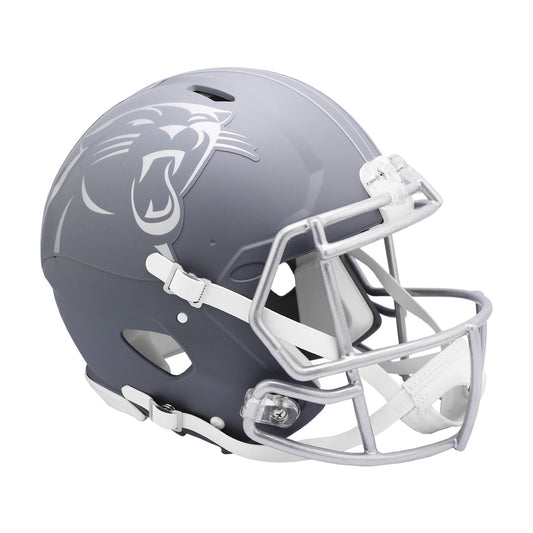 Carolina Panthers SLATE Full Size Authentic Football Helmet