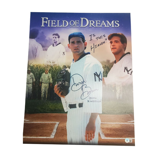Dwier Brown signed 16x20 Field of Dreams poster w/Is this Heaven Inscription-BAS