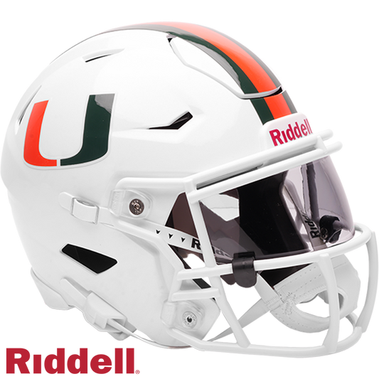 Miami Hurricanes Midi SpeedFlex Football Helmet