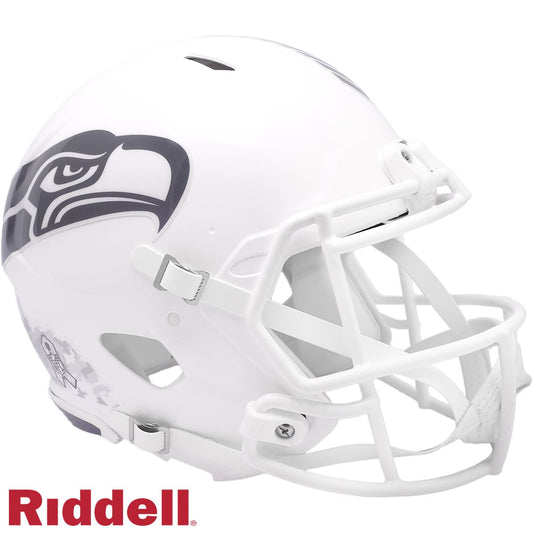 Seattle Seahawks 2024 Salute to Service Riddell Speed Authentic Football Helmet