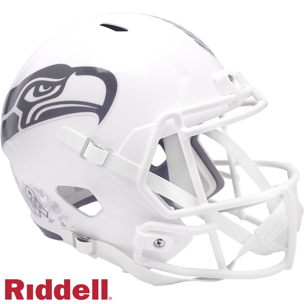 Seattle Seahawks 2024 Salute to Service Riddell Speed Replica Football Helmet