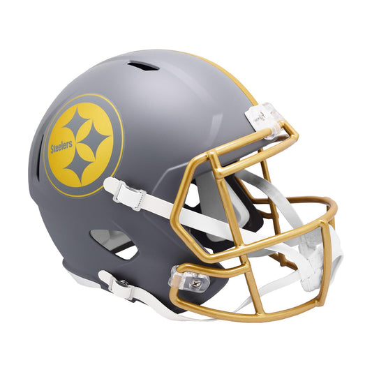 Pittsburgh Steelers SLATE Full Size Replica Football Helmet