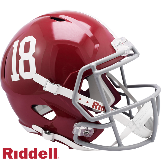 Alabama #18 Crimson Tide Speed Replica F/S Football Helmet