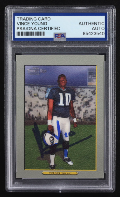 Vince Young Signed 2006 Topps Turkey Red #183 RC PSA/DNA Certified Auto