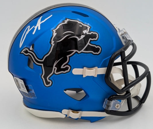Aidan Hutchinson Signed Detroit Lions OFA 24 Mini Football Helmet - Beckett