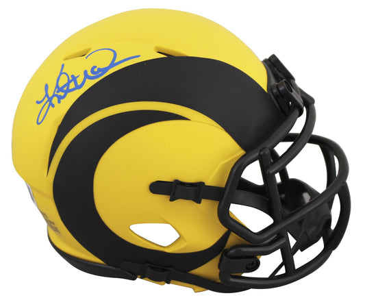 Kurt Warner Autographed Riddell Rave Mini Helmet