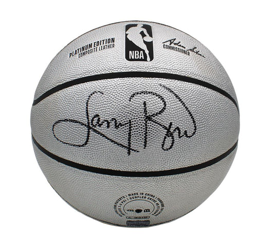 Larry Bird Autographed Wilson Platinum Basketball - JSA