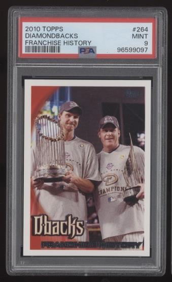 PSA 9 Mint 2010 Topps Diamondbacks Franchise History #264
