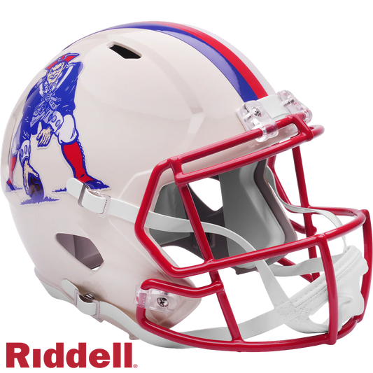 New England Patriots Retro Speed F/S Replica Football Helmet
