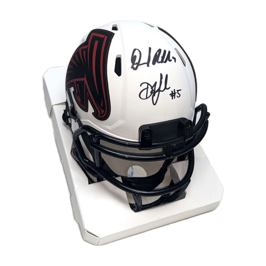 Desmond Ridder Autographed Falcons Flash Mini Helmet - BAS