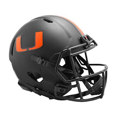 Miami Hurricanes Eclipse F/S Authentic Football Helmet