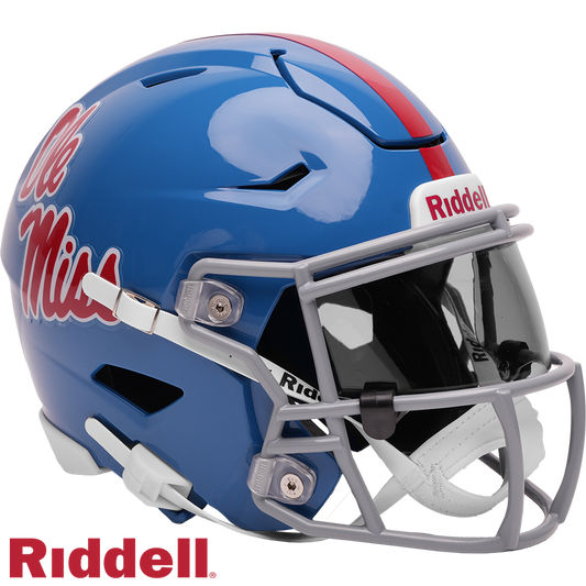 Mississippi Rebels Powder Blue Midi SpeedFlex Football Helmet