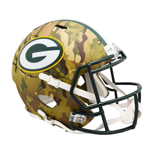 Green Bay Packers CAMO Full Size Authentic Football Helmet