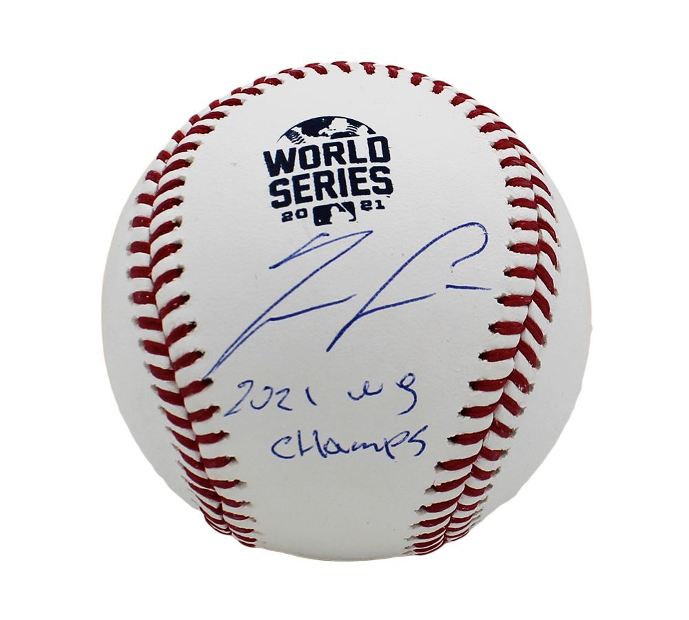 Ronald Acuna signed 2021 World Series Baseball - 2021 WS Champs-BAS ...