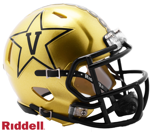 Vanderbilt Gold Speed Mini Football Helmet