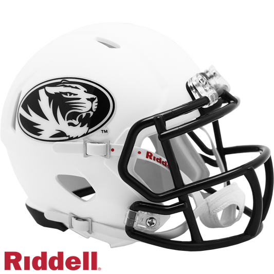 Missouri Tigers Speed Mini Matte White Football Helmet