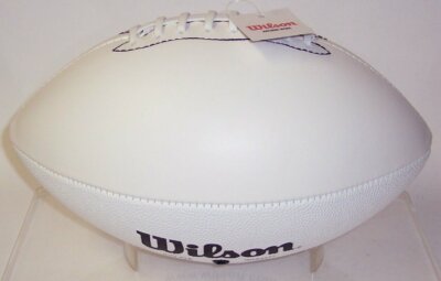 WILSON AUTOGRAPH SIGNATURE SERIES F1173 FULL SIZE FOOTBALL 4 WHITE PANELS