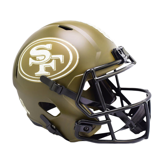 San Francisco 49ers 2022 Salute to Service Riddell Speed Replica Football Helmet