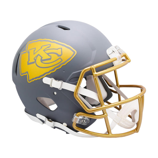 Kansas City Chiefs SLATE Full Size Authentic Football Helmet