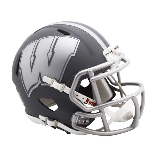 Wisconsin Badgers SLATE Mini Football Helmet