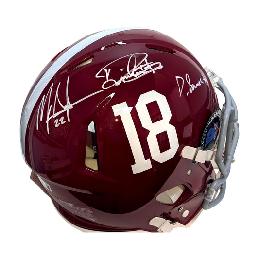 Smith, Henry and Ingram Signed Alabama Speed Full Size Authentic Helmet - BAS